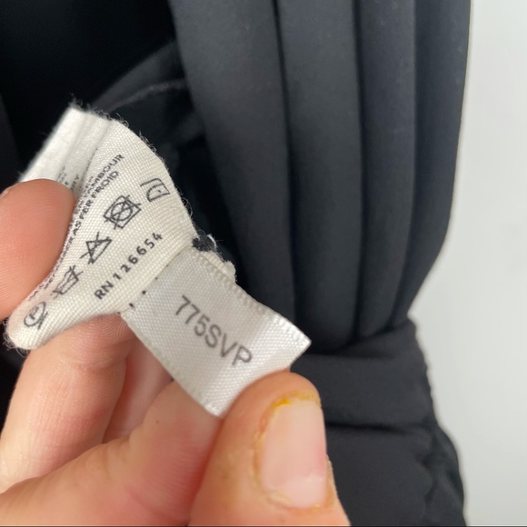 L’AGENCE Cross Over Front Jumpsuit in Black Size 4 - Picture 10 of 13